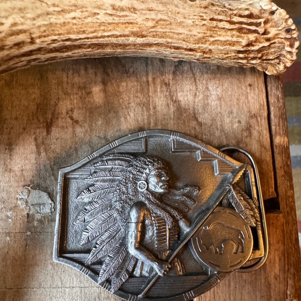 Vintage Arroyo Grande Pewter Belt Buckle